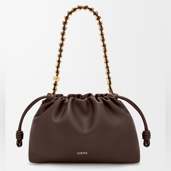 EUC AUTH Loewe Flamenco Chain in BROWN - Picture 2 of 15